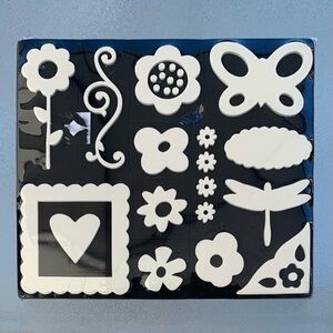 Spring Themed Flowers, Hearts, Butterflies & More Foam Stamps ~ Set of 31 Stamps